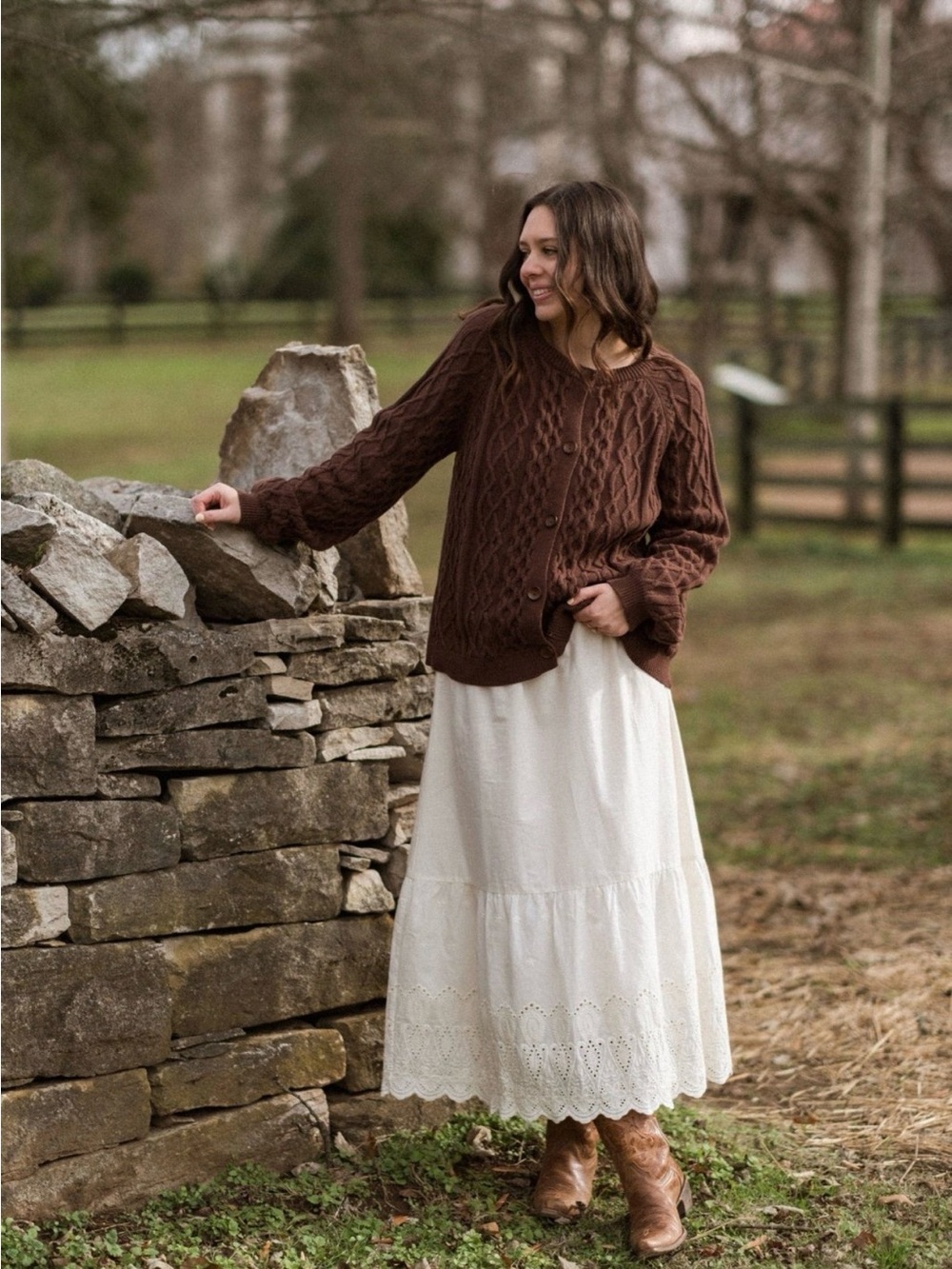 Neuflora Delphi Skirt - Women's Cotton Eyelet - Cream